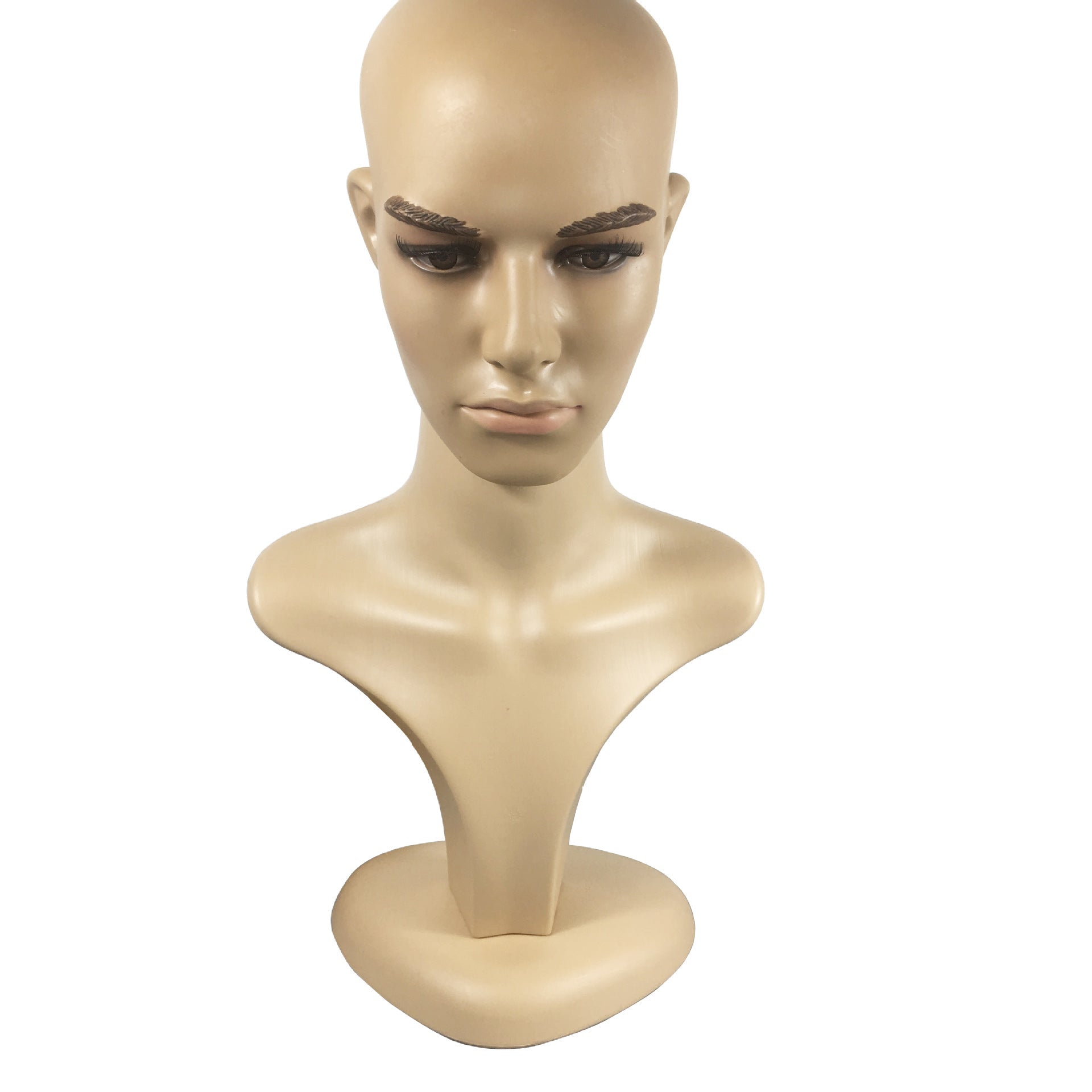 Half Body Plastic Wig Mannequin Head Necklace Display Props