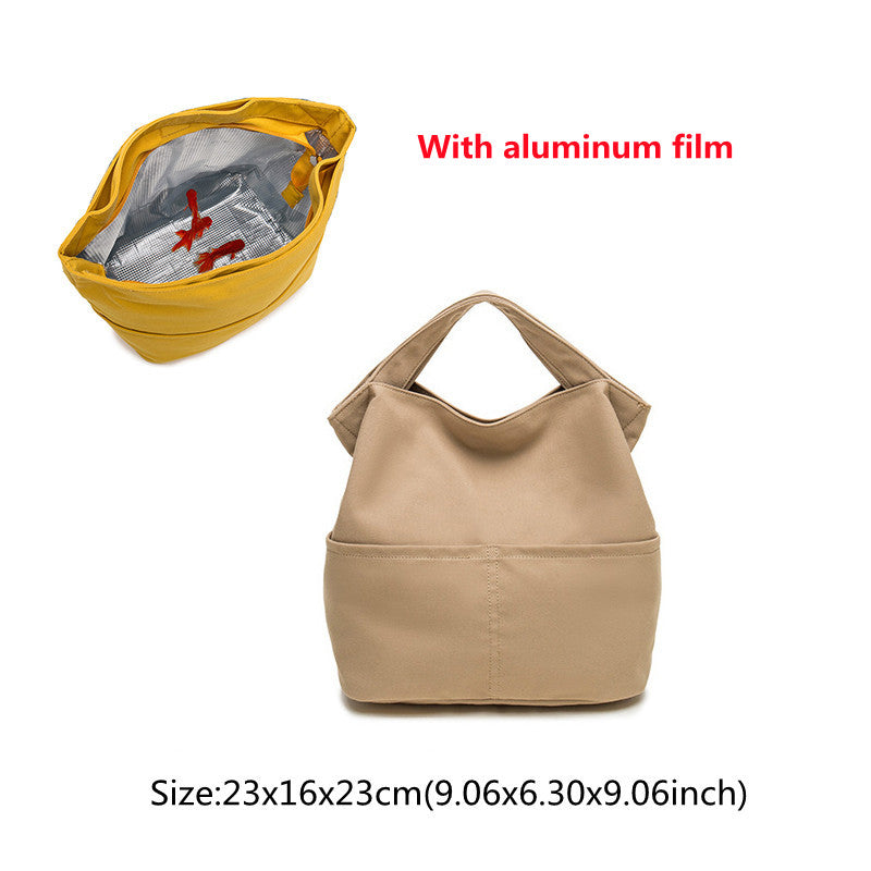 Canvas Eco-friendly Renewable Material Portable Lunch Box Bento Bag