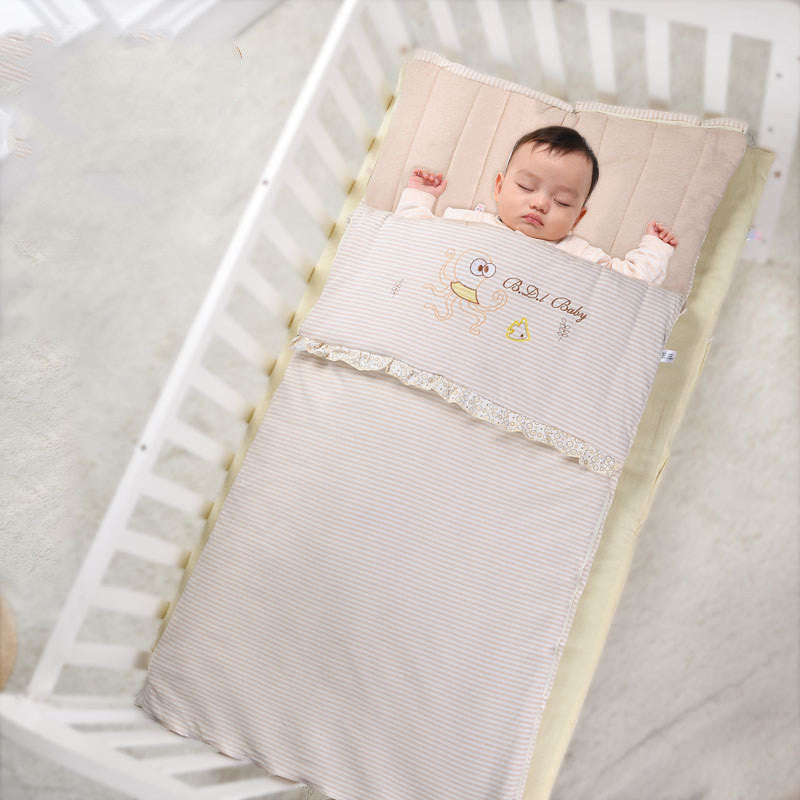 Envelope Baby Sleeping Bag Infant Sleep Sack Children Bedding Warm Toddler Wrap Swaddle Blanket Cotton Kid