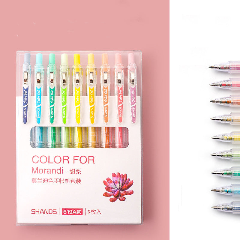 Morandi color gel pen set