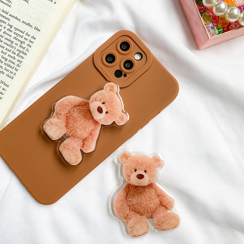 Cute Bear Niche Mobile Phone Ring Buckle