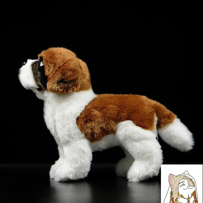 Cute St. Bernard Dog Doll Simulation Animal Plush Toy