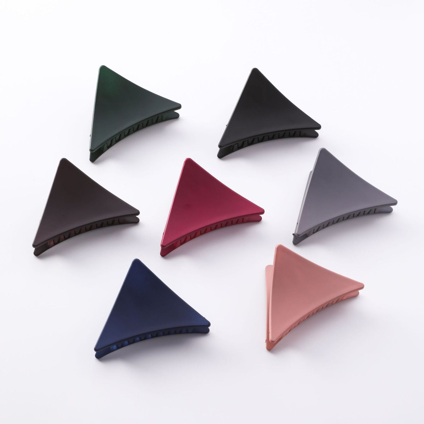 Medium wild color matte triangle hair clip Korean version of