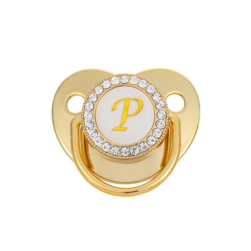 Baby Gold 26 Letter Soothing Pacifier - globaltradeleader