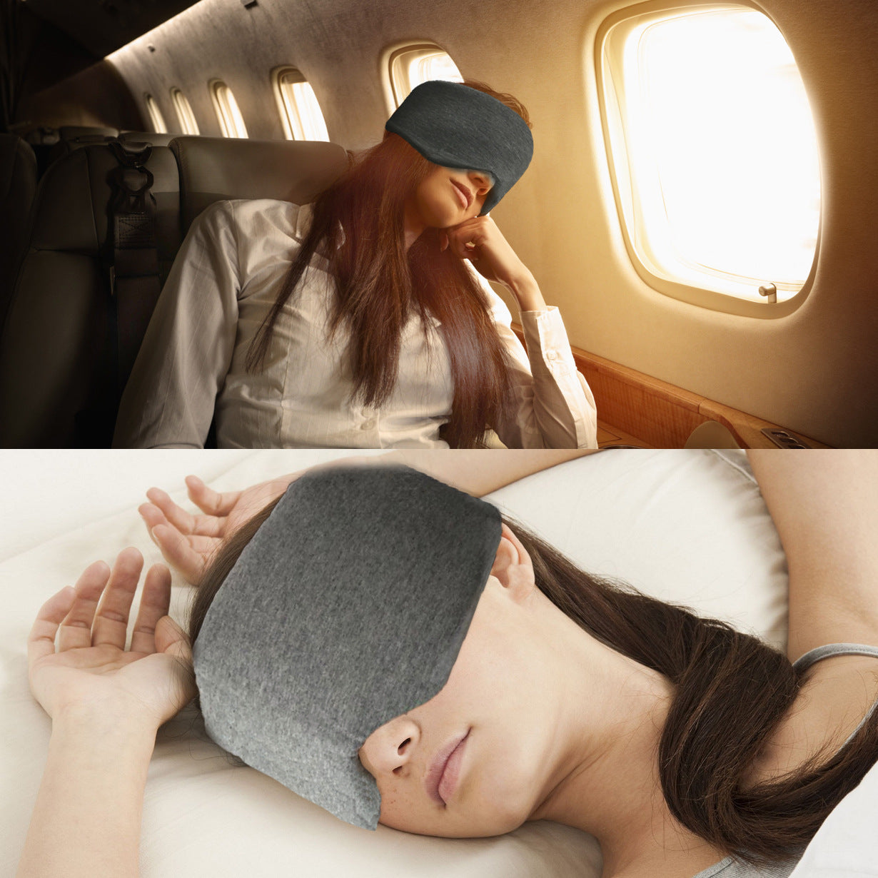 Breathable Travel Siesta Full Blackout Eye Mask Set