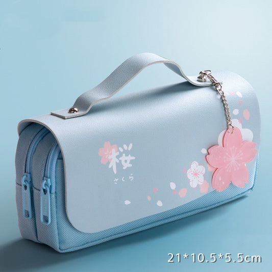 Primary School Girl Simple Large Capacity Multifunctional Stationery Box