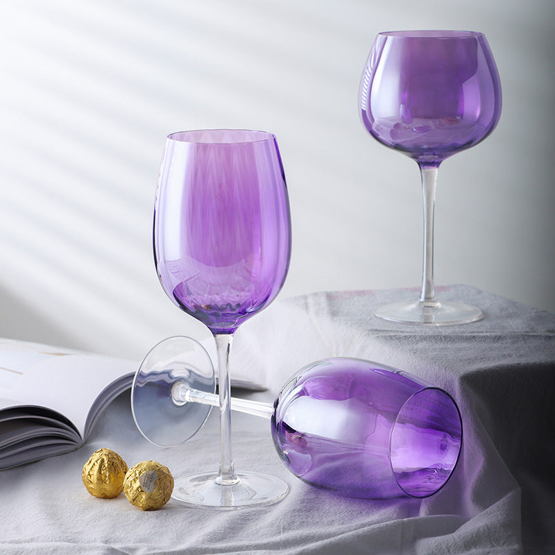 Nordic Style New Purple Crystal Glass Goblet