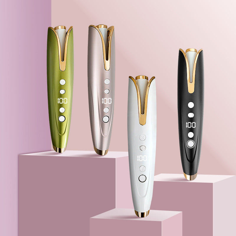 Portable Automatic Hair Curler, Multi-function Charging Curling Iron, Travel Home Portable USB Wireless