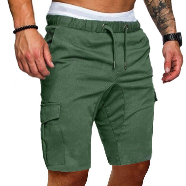 Casual tooling multi-pocket casual men's shorts