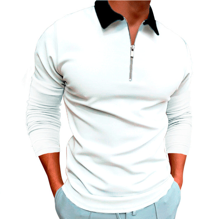 Men's Casual Long Sleeve T-shirt In Europe And America