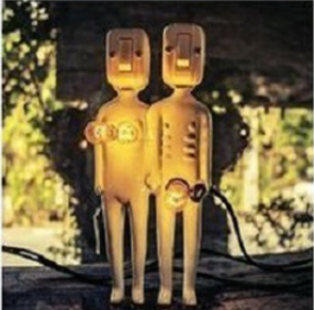 Body Bulbs Little Glowing Figures Resin Lamp Funny Male And