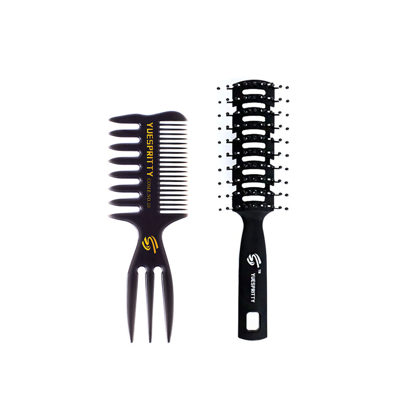 Men's Special Retro Back Head Texture Styling Oil Comb