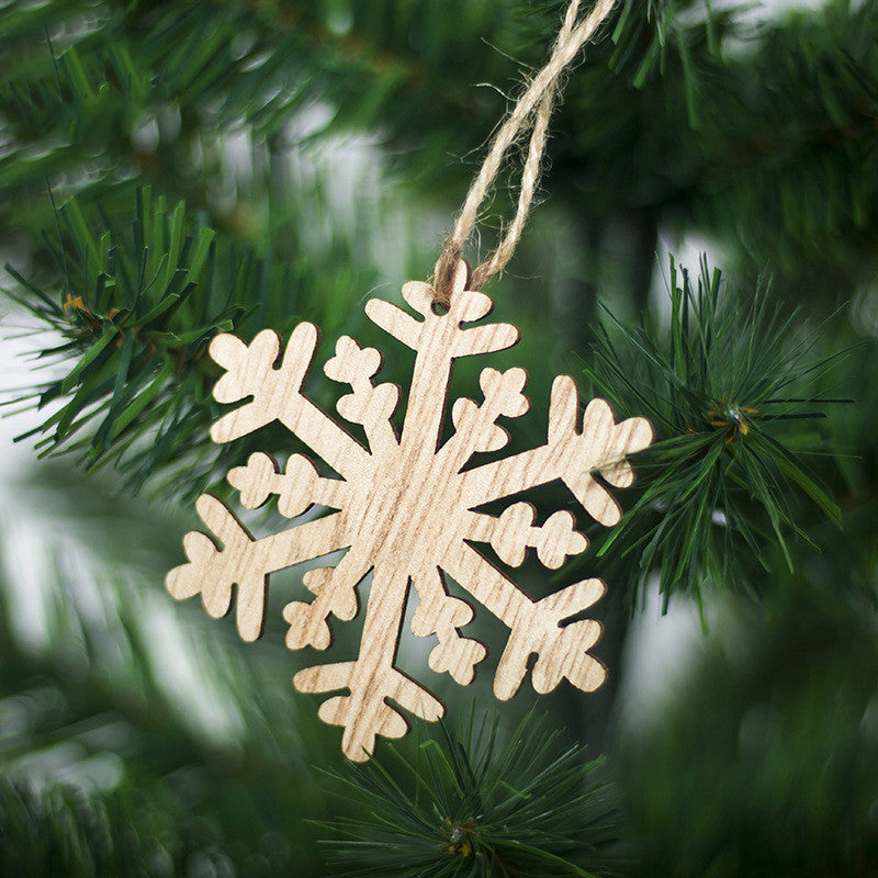 Christmas Tree Five Sets Of Wooden Pendants