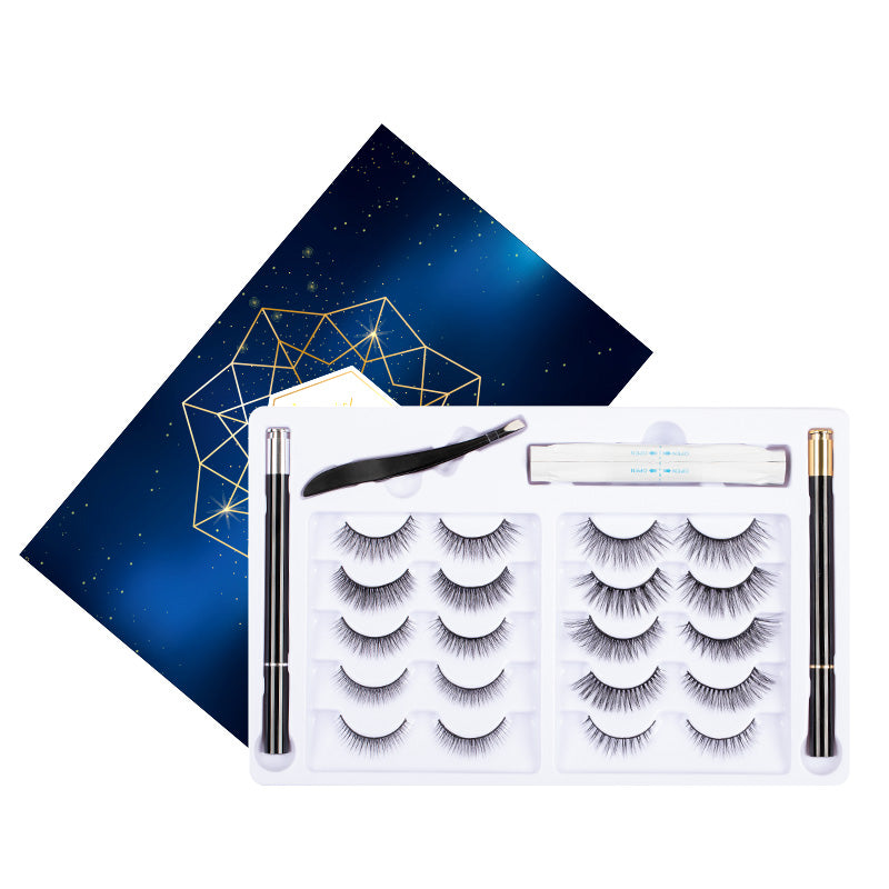 Natural Eyeliner Black Transparent Self-adhesive False Eyelashes