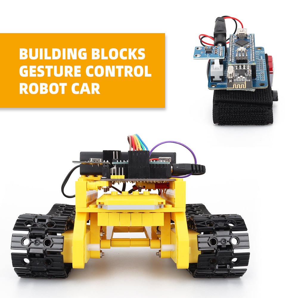 Tank Graphical Programming C DIY Smart Robot Car For CH340 Arduino Nano STEM Educational Building Block