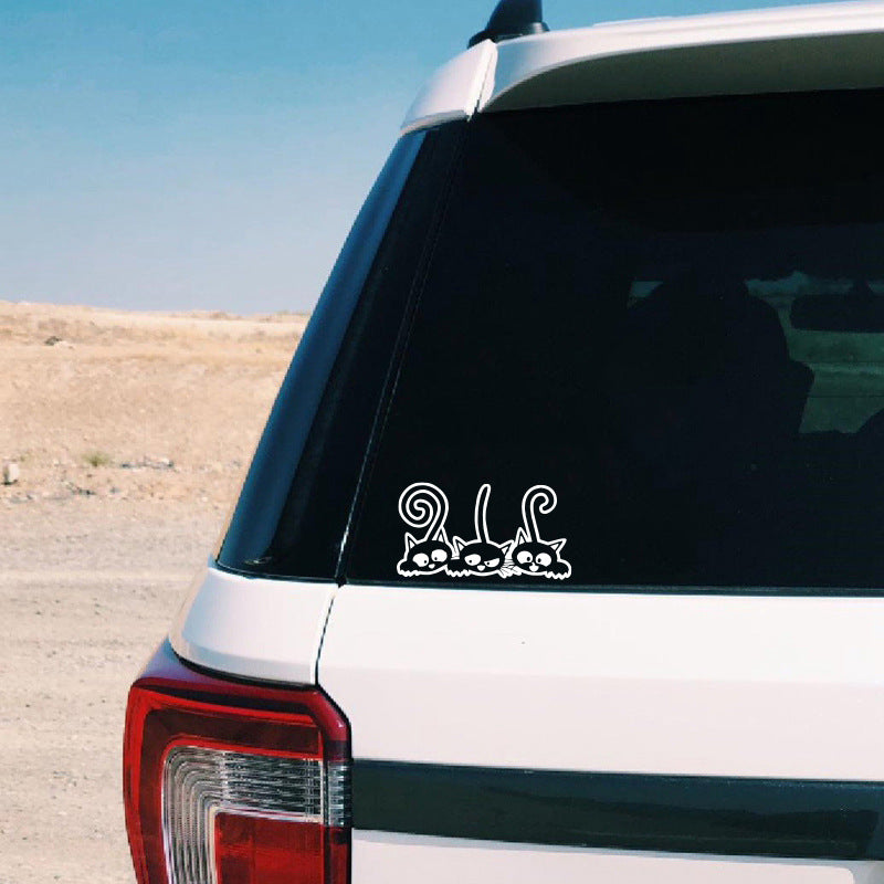 Cat Car Sticker Personality Cute Decoration