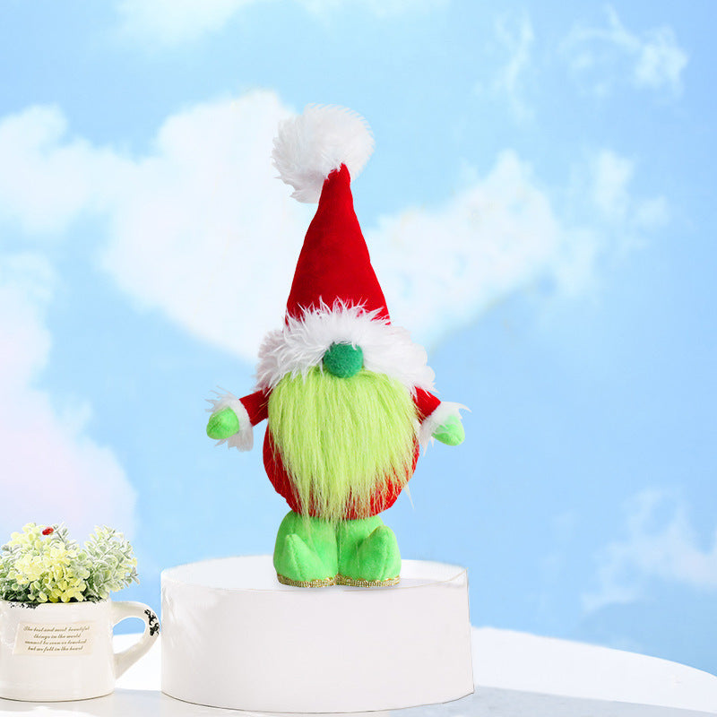 Plush Toy Green Hair Dollchristmas