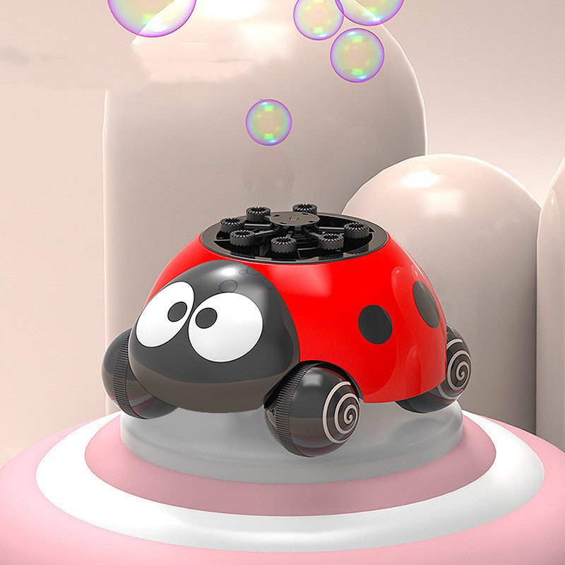 Children's Q Cute Beetle Bubble Machine Electric Light Cable