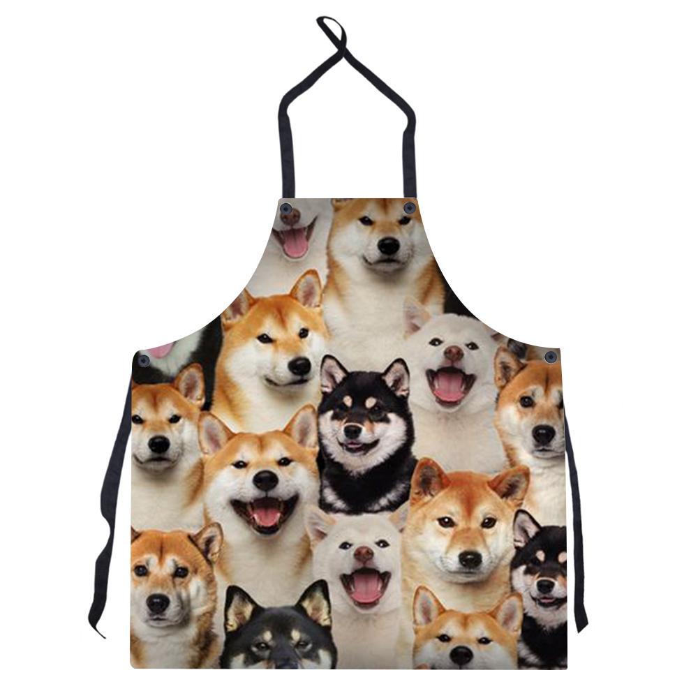 New Style Print Burst Uniform Solid Color Apron