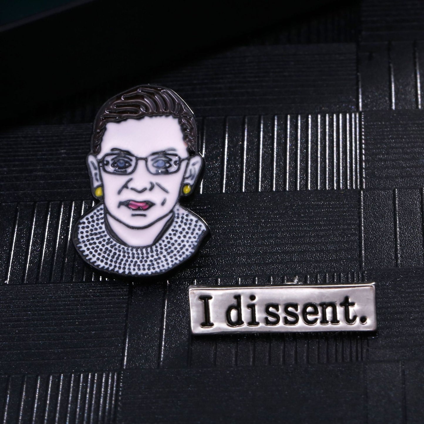 Ruth Bader Ginsburg Head Brooch