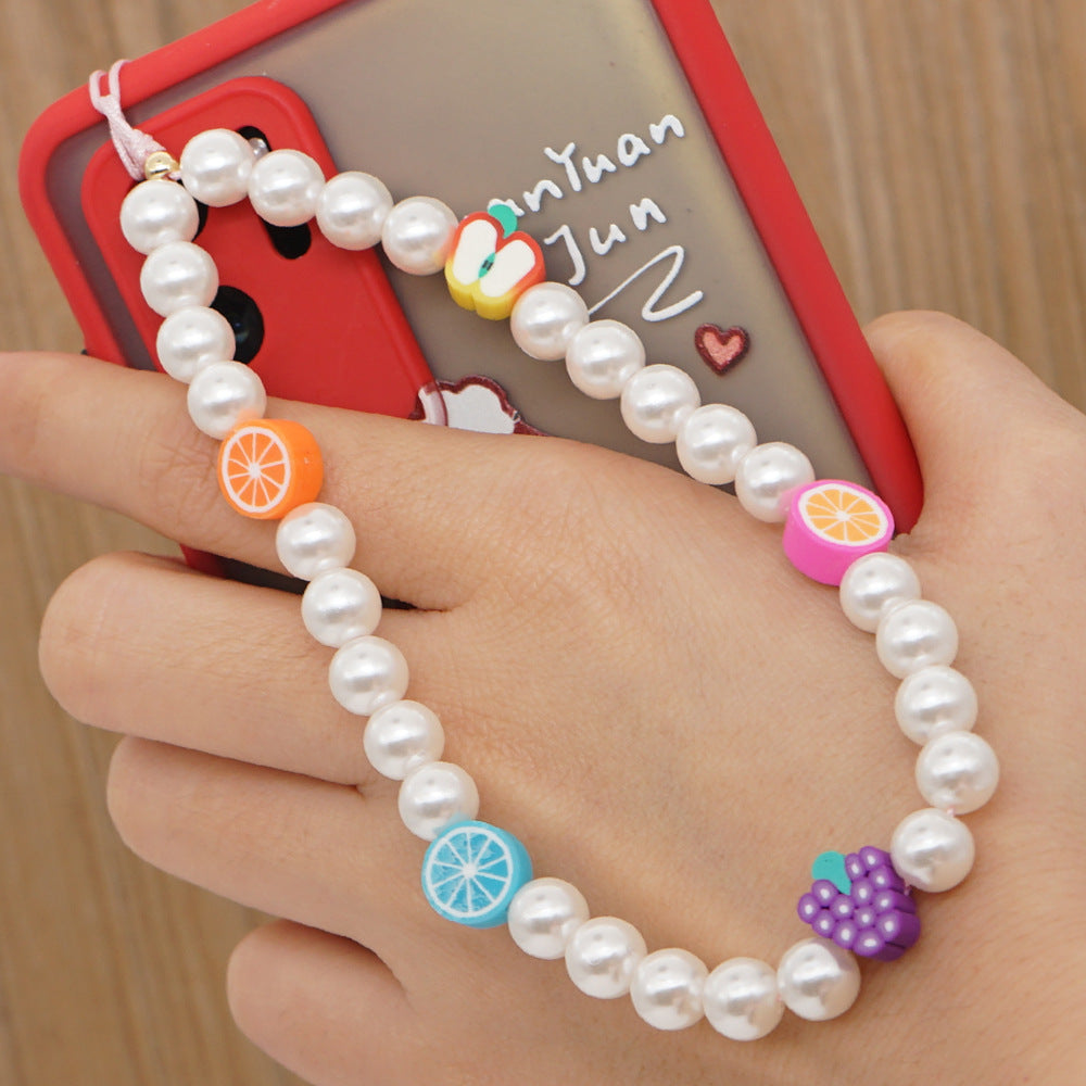 Tao Imitation Pearl Personalized Mobile Phone Chain Pendant Rope Girl