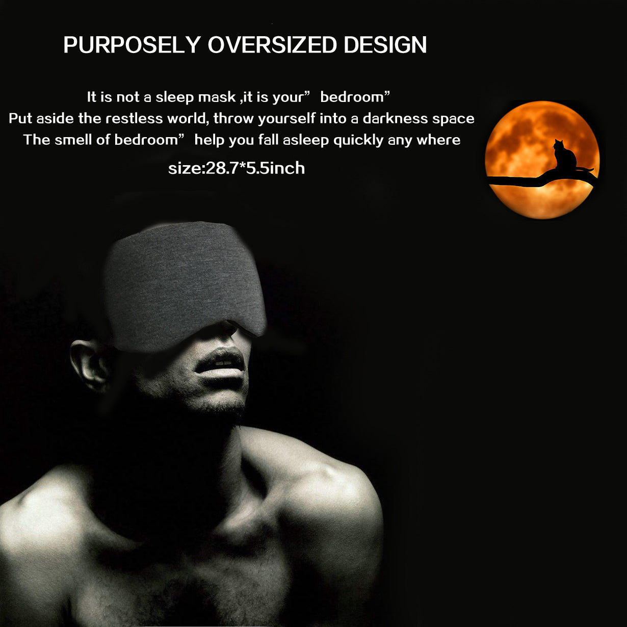 Breathable Travel Siesta Full Blackout Eye Mask Set