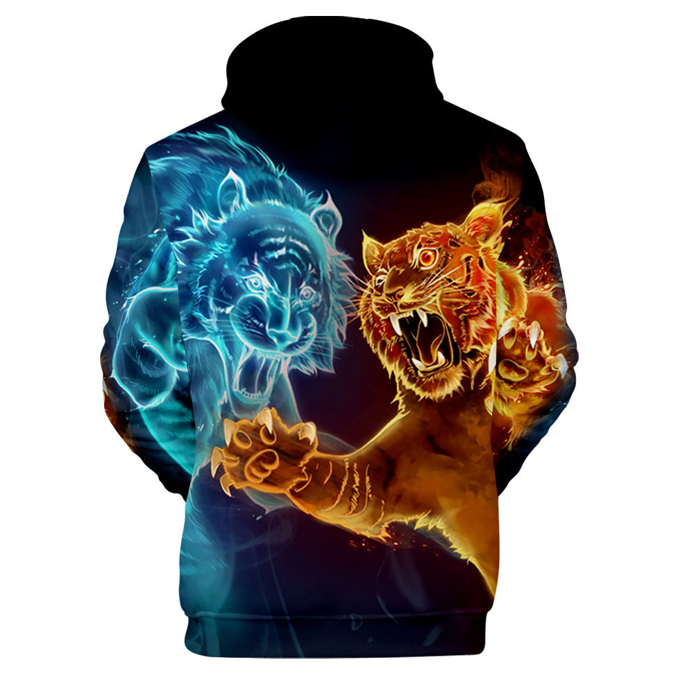 Men's Hoodie Animal Style Tiger Creative Print