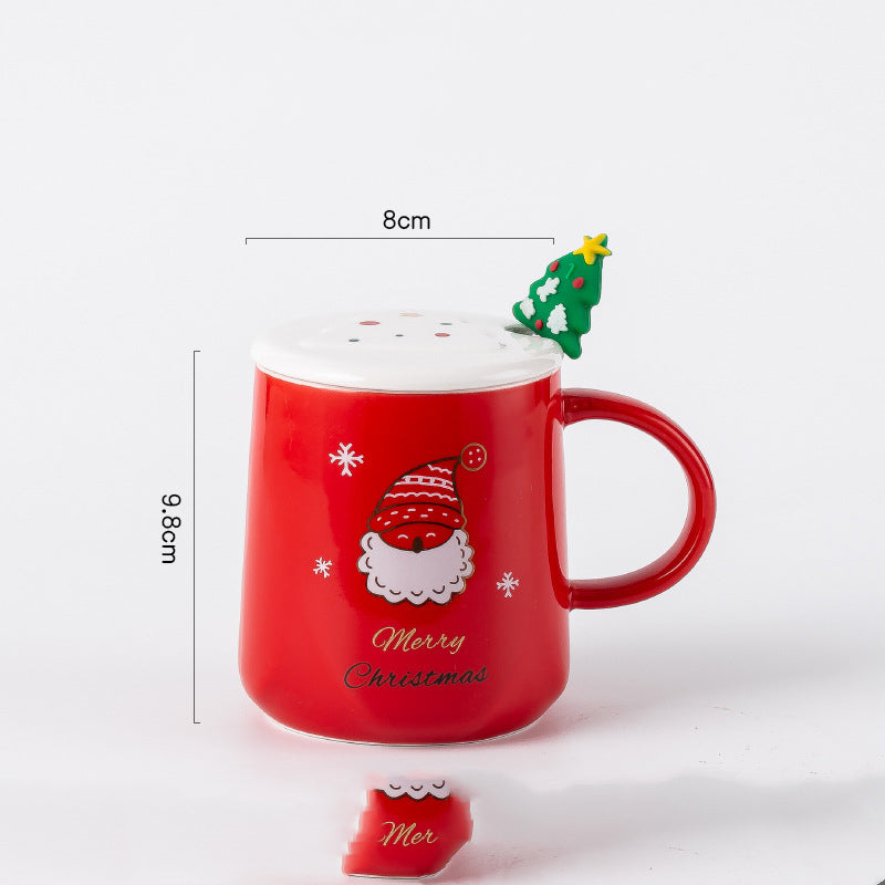 Christmas Ceramics Coffee Cup Mug Child Couple Gift