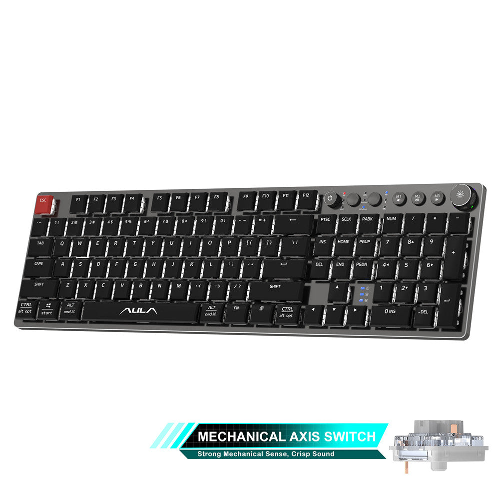 Wireless Mechanical Keyboard Thin 104 Keys