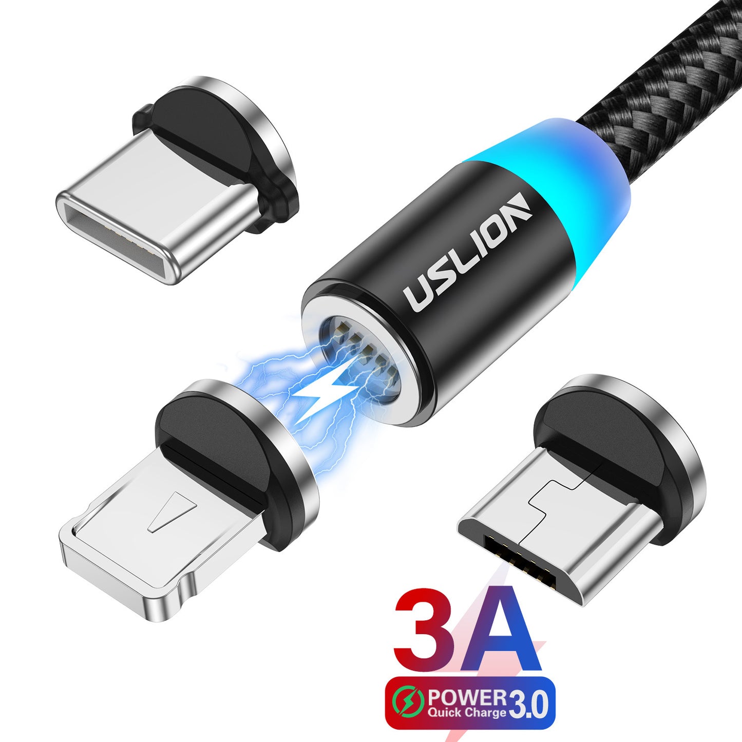 Fast Charging Data Cable Magnetic Three-in-one