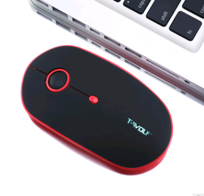 Rechargeable wireless mouse mute lithium battery light mouse