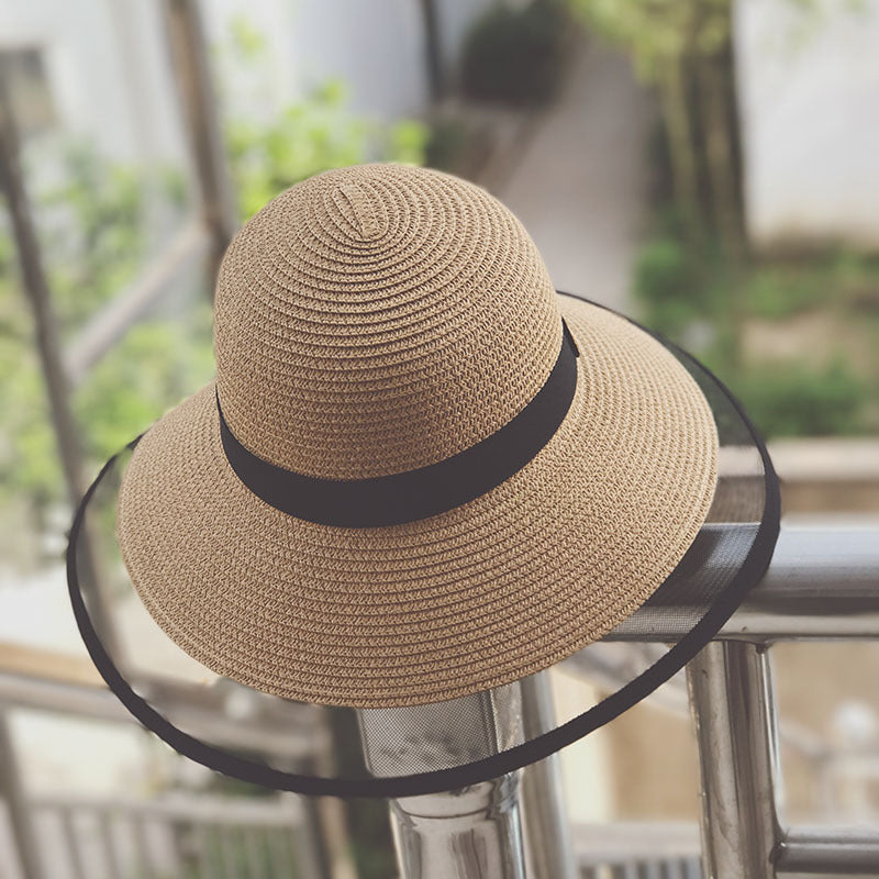 Summer Seaside Lace Big Brim Straw Sun Hat