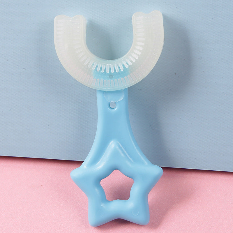 U-shaped Baby Toothbrush Children 360 Degree Teethers Soft Silicone