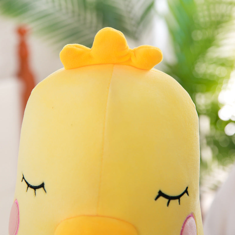 Cute Yellow Chick Pillow With Long Legs