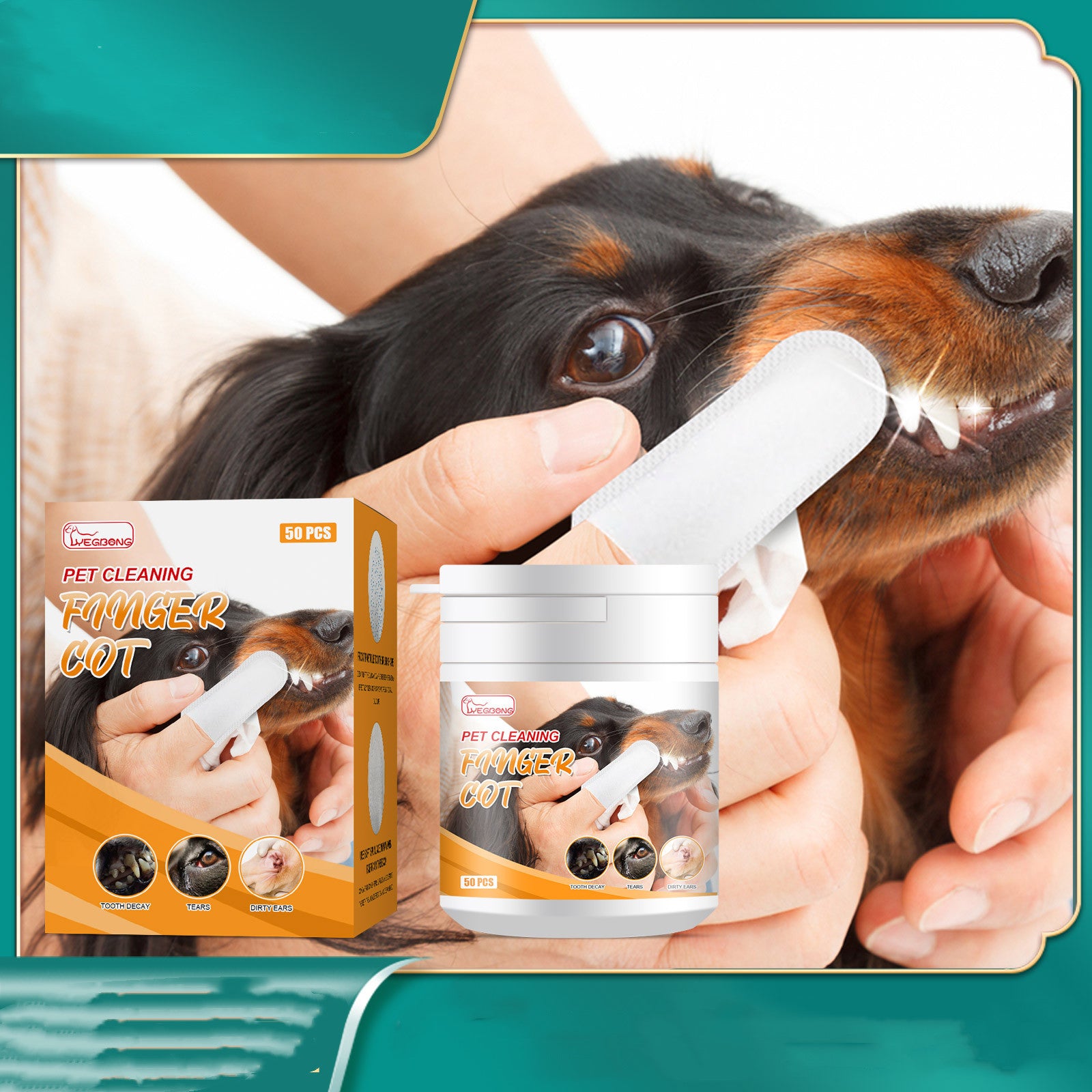 Pet Teeth Cleaning Wipes Dog Teeth Cleaning Cat