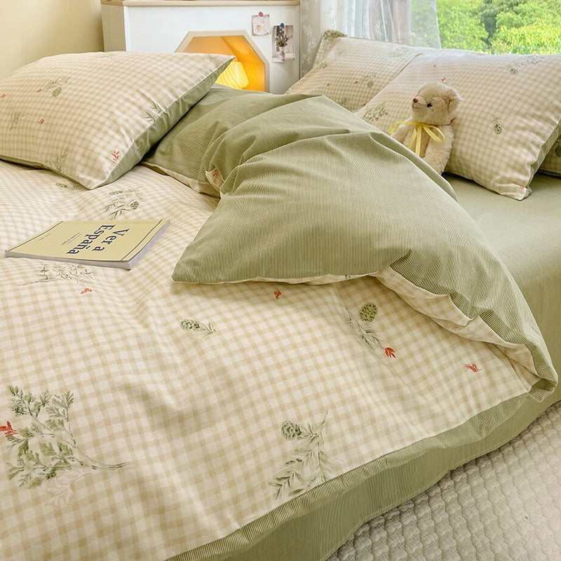 Ins Summer Washable Bed Four Piece Set