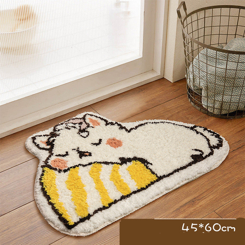 Non Slip Mat Household Cute Panda Bathroom Absorbent Mat