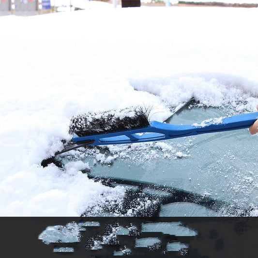 Automobile With Snow Removal Brush And Glass Shovel