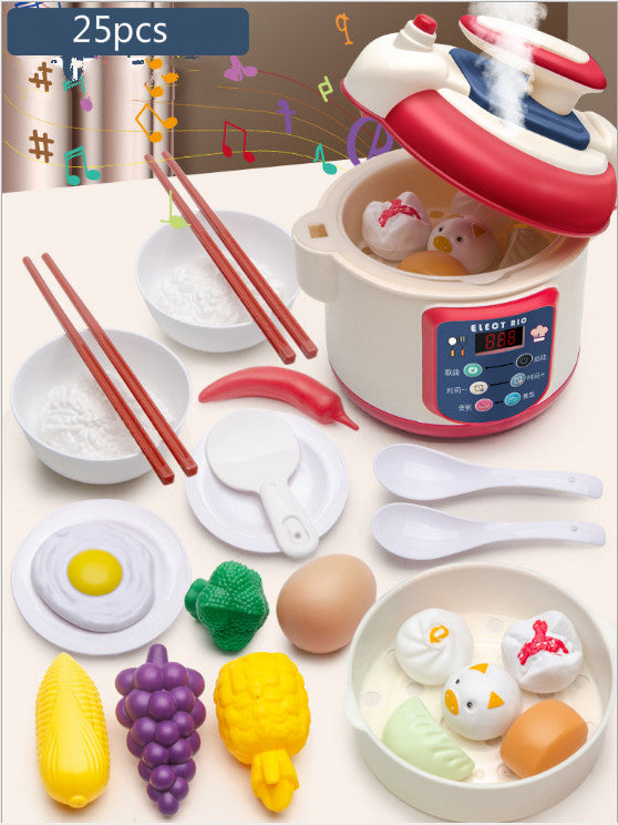 Children's Play House Simulation Small Kitchen Rice Cooker Toy Set