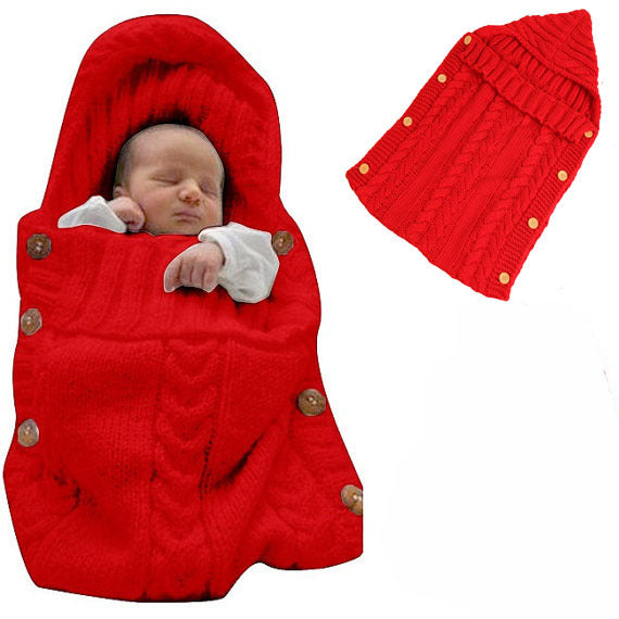 New Autumn Winter Newborn Baby Boy Girl Knit Sleeping Bag Clothes