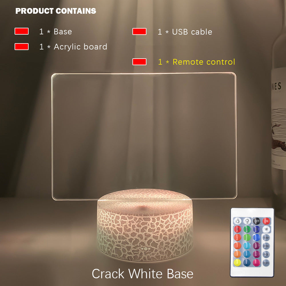 Rewritable Night Light With Display Panel