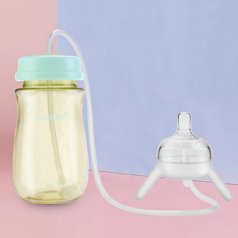 Mother-in-child Milk Bottle Separate Long Straw Weaning Artifact