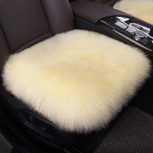 Fashion Wool Car Seat Single Winter Without Backrest