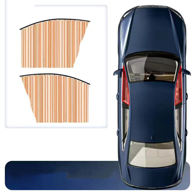 Magnetic Car Curtains Window Shade for Side Windows Baby Sun Shade Protection Adjustable Foldable Car Accessories