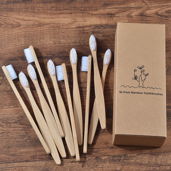 New Design Mixed Color Bamboo Toothbrush Eco Friendly Woode