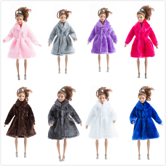 Girl Doll Toy Plush Coat Clothes Accessories