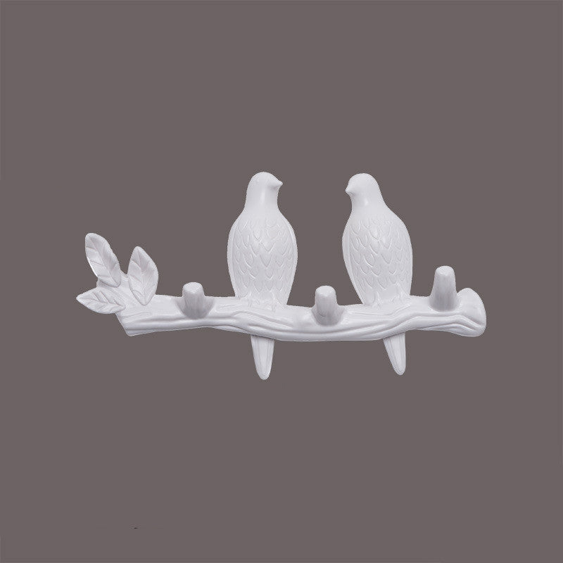 Nordic Creative Door Bird Hook Hanger Clothes Seamless Nail