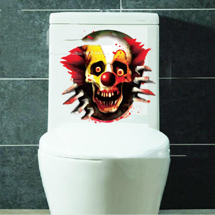 Halloween Skull Pattern Decorative Wall Sticker