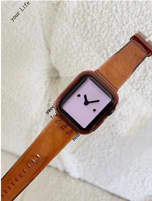 Brown Transparent Suitable For Iwatch Watch Strap