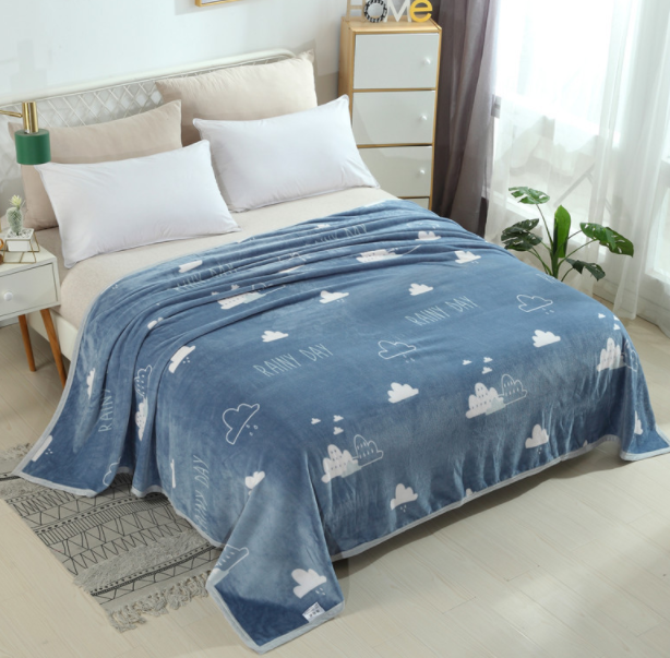 Cloud Mink Down Flannel Air Conditioner Blanket